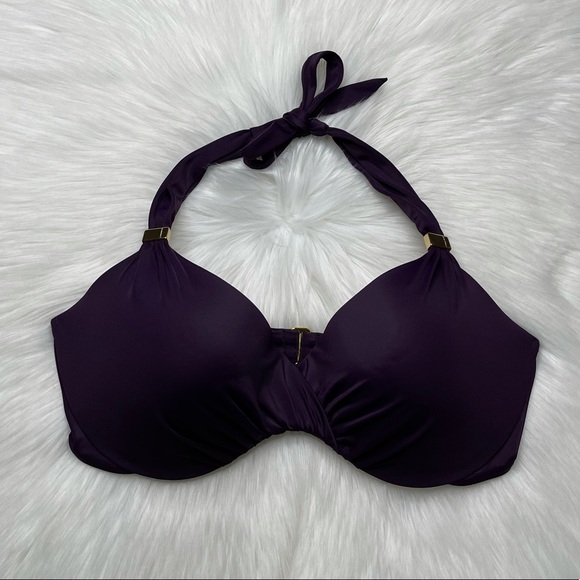 Victoria's Secret Other - Victorias Secret Bikini Swimsuit Top Purple 38C Halter